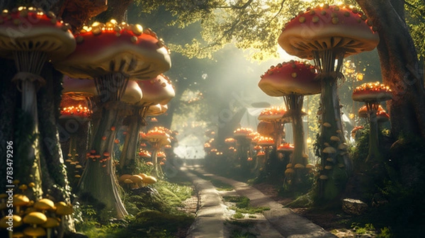 Obraz Mushroom forest