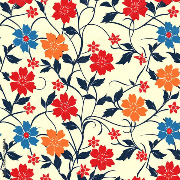 Fototapeta 꽃 패턴