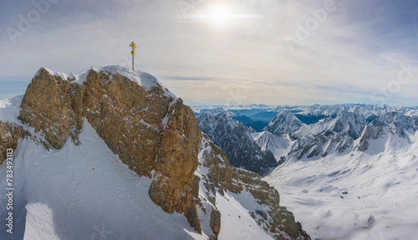 Obraz Gipfelkreuz der Zugspitze