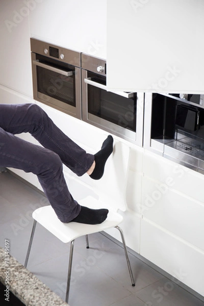 Fototapeta Falling down from the chair