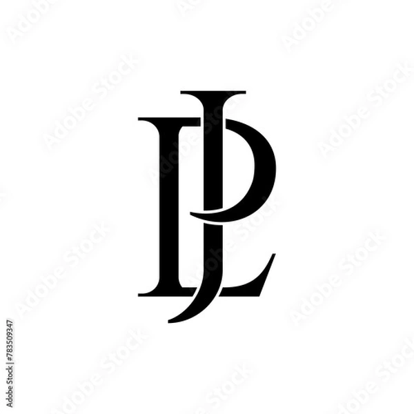 Obraz jlp initial letter monogram logo design
