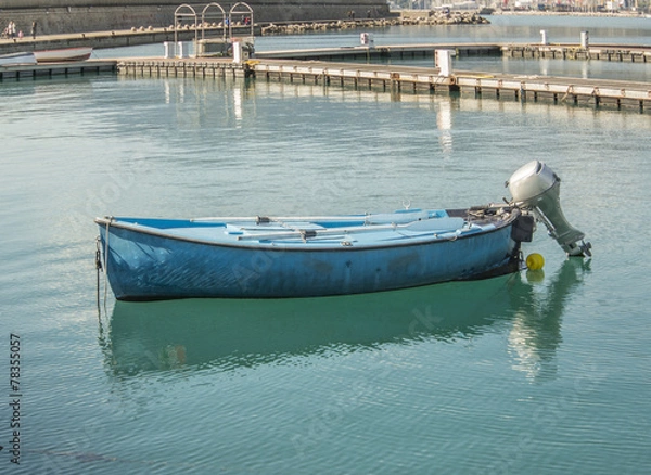 Obraz barca a motore e remi