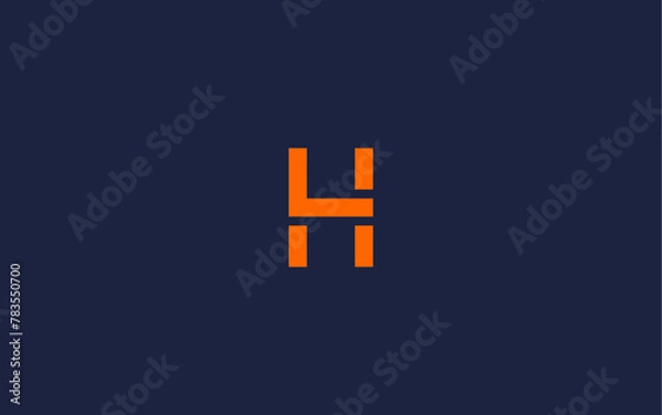 Fototapeta letter hl or lh logo icon design vector design template inspiration