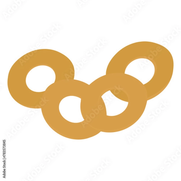 Obraz bagels on a white background