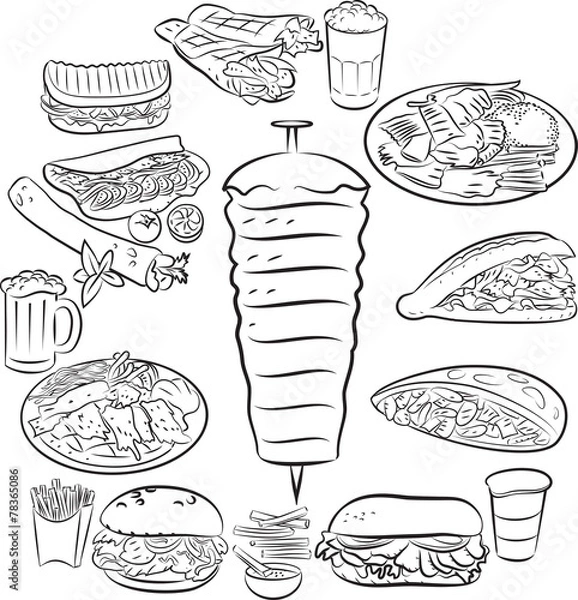 Fototapeta Doner Kebab