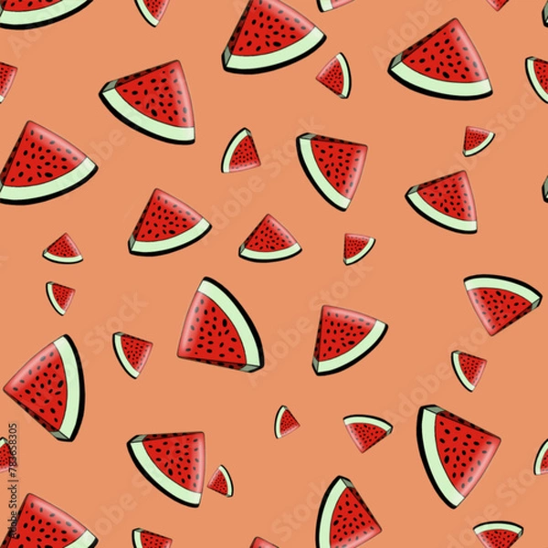 Obraz Water melon pattern png files
