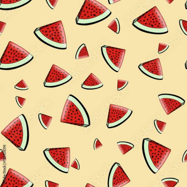 Obraz Water melon pattern png files
