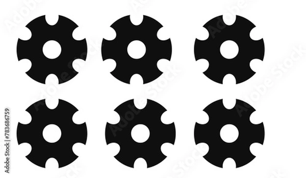 Obraz Minimalist Setting Icon Vector Illustration