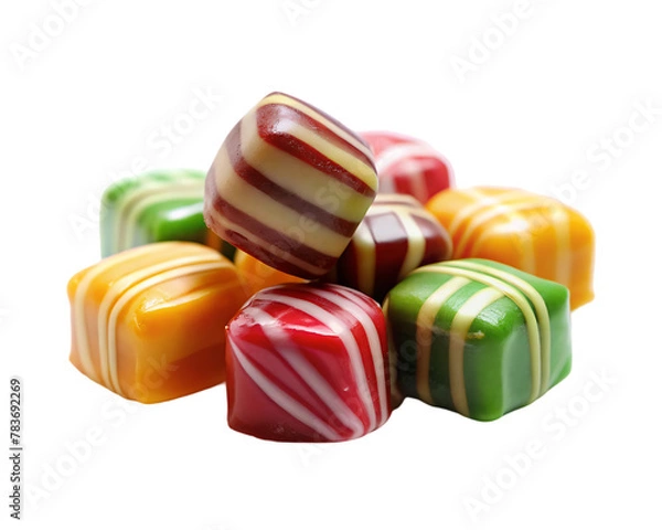 Fototapeta 3d candy isolated on transparent background