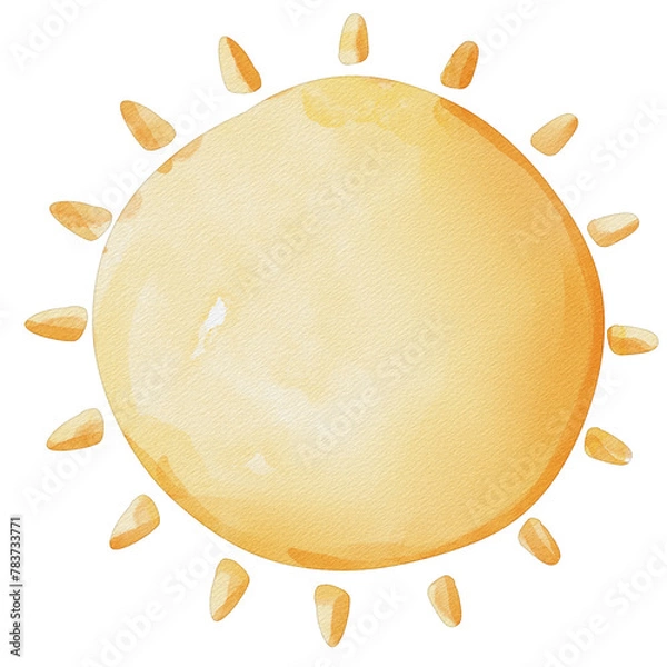 Obraz watercolor sun