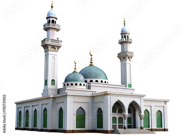 Fototapeta mosque building isolated