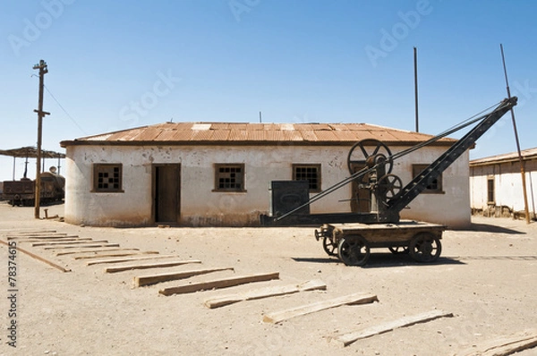 Obraz Saltpeter works of Humberstone,  ghost town in Chile
