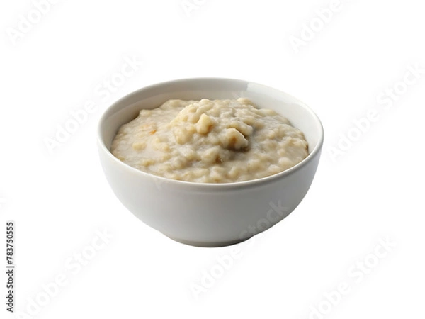 Fototapeta Oatmeal isolated on transparent background