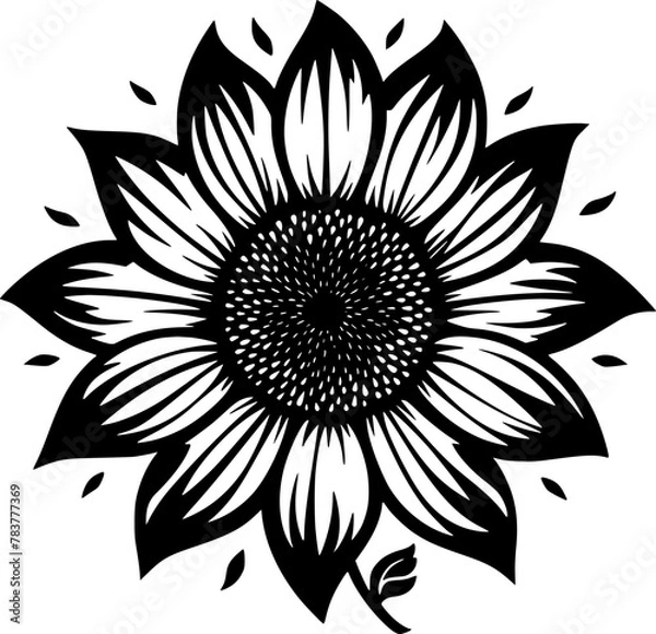 Fototapeta Flower - Minimalist and Flat Logo - Vector illustration