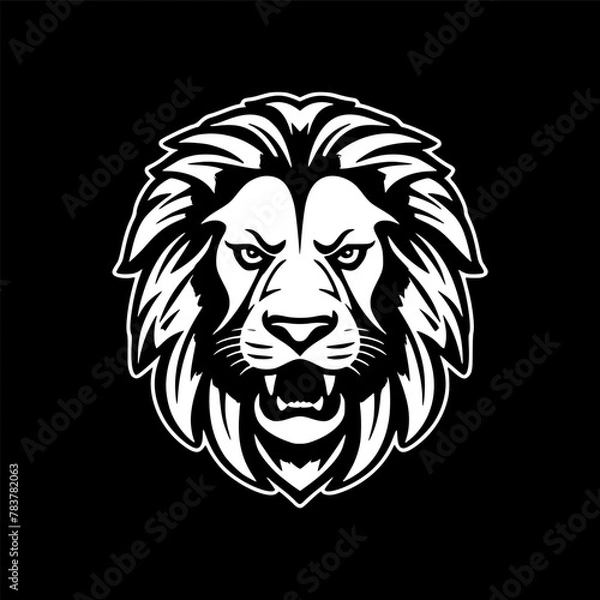 Obraz Lion | Minimalist and Simple Silhouette - Vector illustration