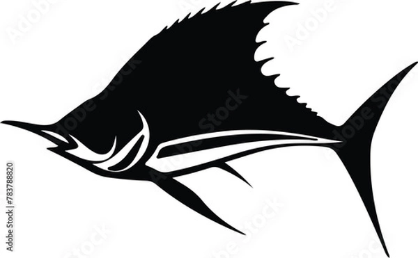 Obraz sailfish silhouette