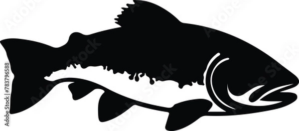 Obraz trout silhouette