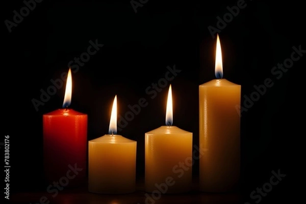 Fototapeta candles burning 