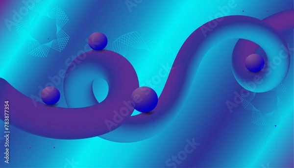 Obraz Colorful abstract fluid background .
