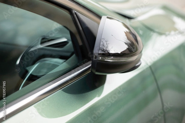 Fototapeta Folding car mirror - close-up
