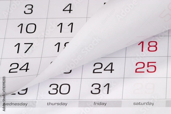 Obraz Calendar