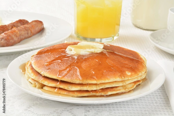 Obraz Hotcakes and syrup