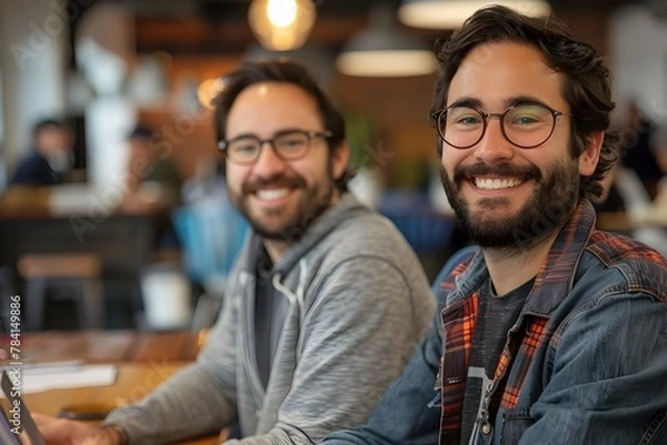 Fototapeta Driven Startup Founders Pursue Their Vision and Innovation to Make Positive Impact