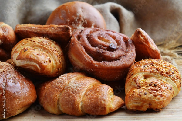 Fototapeta fresh  buns