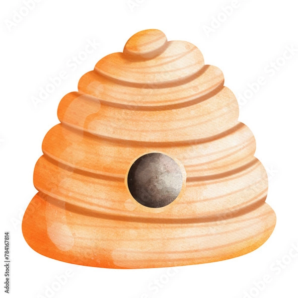 Obraz A cartoon bee hive.