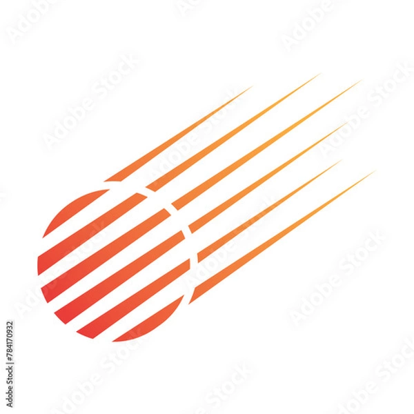 Obraz meteor logo vector template design