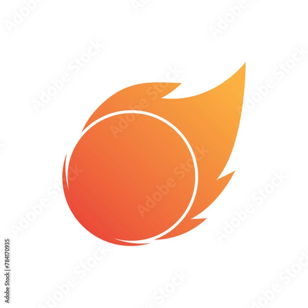 Obraz meteor logo vector template design