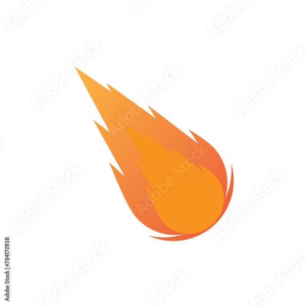Obraz meteor logo vector template design