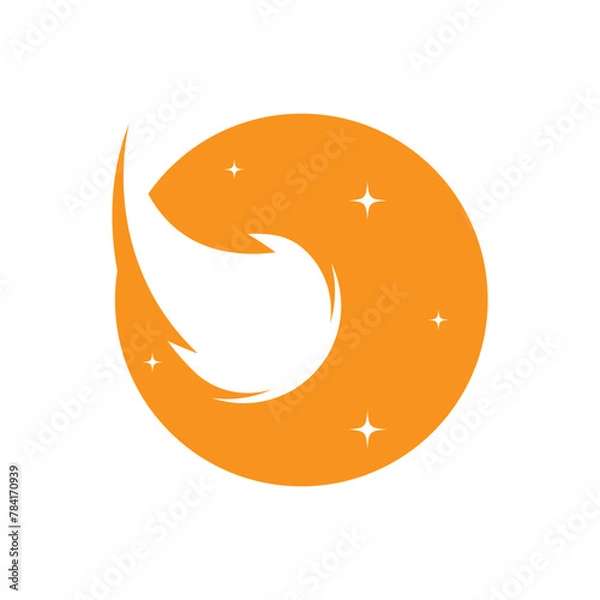 Obraz meteor logo vector template design