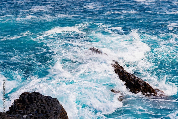 Obraz 玄界灘の荒波