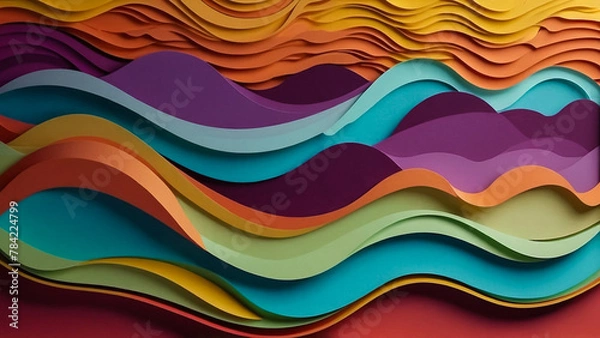 Fototapeta blur colorful background purple yellow blue green color Primary colors Color Theory