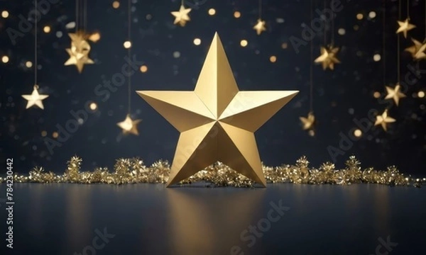 Obraz starry holiday background