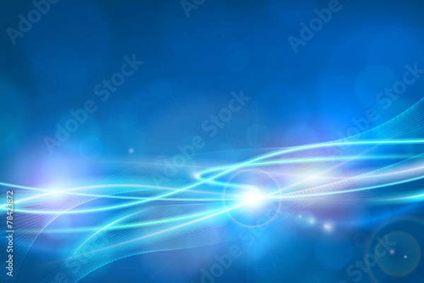 Obraz modern blue blurred abstract background