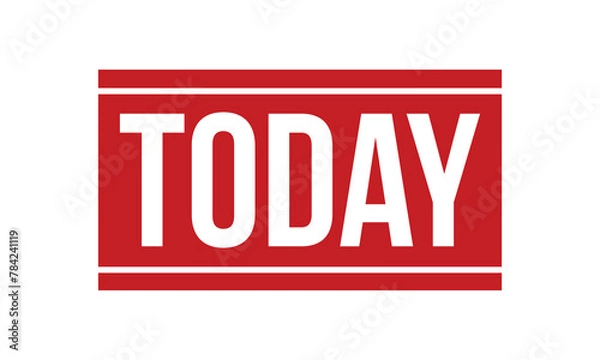 Obraz Today Rubber Stamp Seal Vector