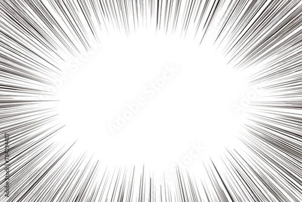 Obraz 集中線　背景素材04