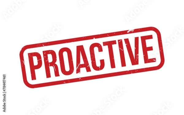 Fototapeta Proactive Stamp. Proactive Rubber grunge Stamp Seal