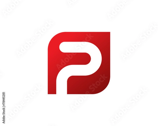 Obraz Abstract Letter Logo