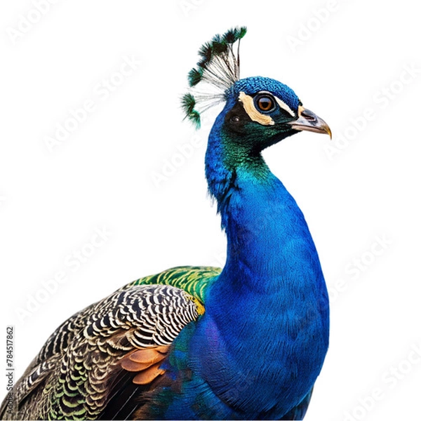 Obraz Peacock isolated on transparent background