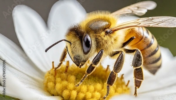 Obraz honey bees and honey hive