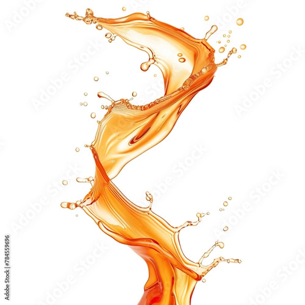 Obraz olive oil splash on a white background