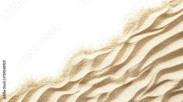 Obraz beach sand on a white background