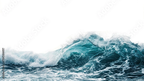 Obraz ocean wave on white background
