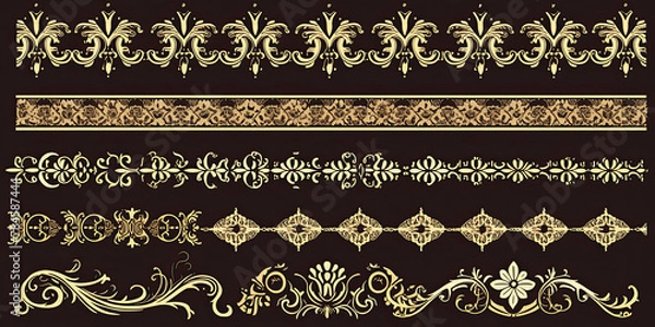 Fototapeta Digital art background, web friendly backdrop geometric lines graphic illustration backing, generated ai