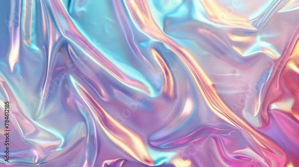 Fototapeta Close up view of shiny material