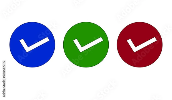 Obraz Tick icon, approval icon