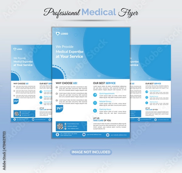 Obraz Medical Flyer design.
